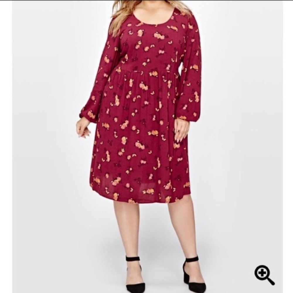 Love & Legend Floral Swing Dress Butterfly